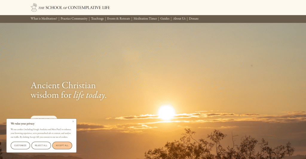 schoolofcontemplativelife screenshot