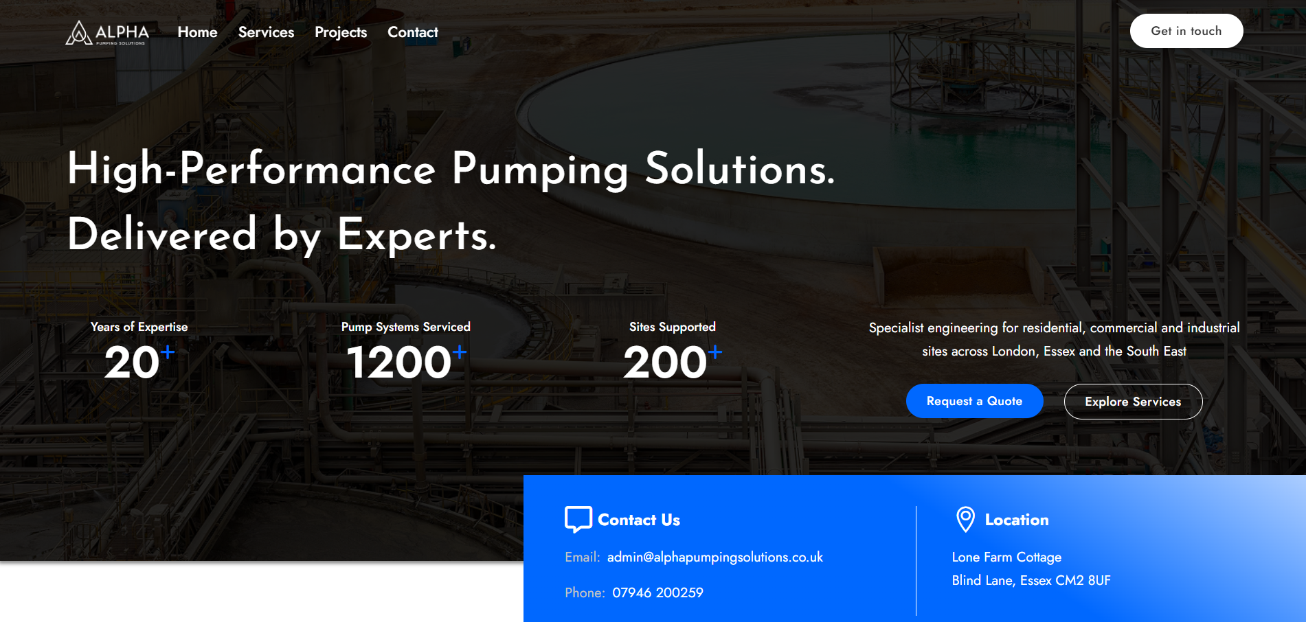 Alpha Pumping Solutions screenshot